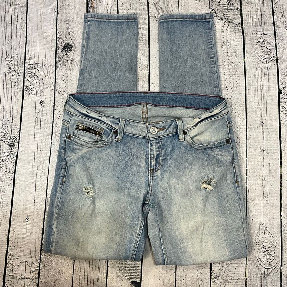 TOMMY GIRL Distressed Skinny Jeans